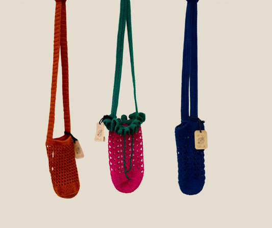 Crochet water bottle holder