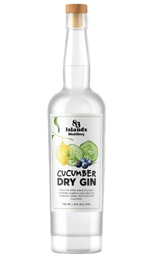 Cucumber Dry Gin 40% 750mls